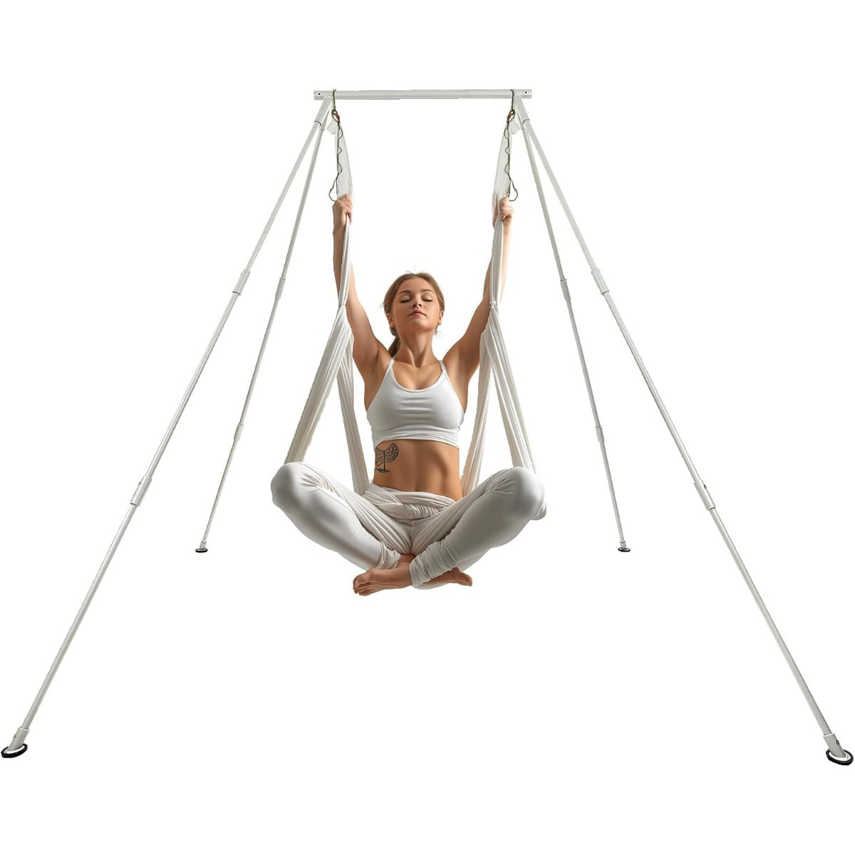 Kojem Yoga Swing Stand w/Yoga Swing Set Body Bundle Safety Belts Yoga Frame Sling Inversion Aluminum