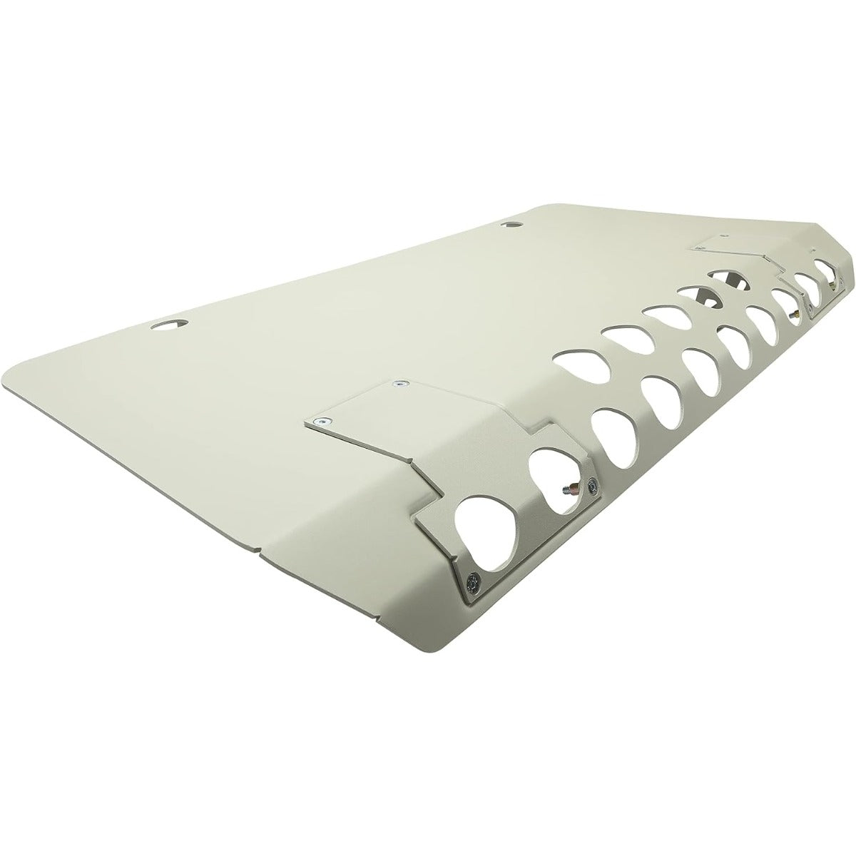Front Lower Skid Plate Compatible with Mercedes-Benz G63 G65 G-Class Bumper Engine Guard Valance Air Dam Deflector Panel Aluminum Powder Coated Silvery