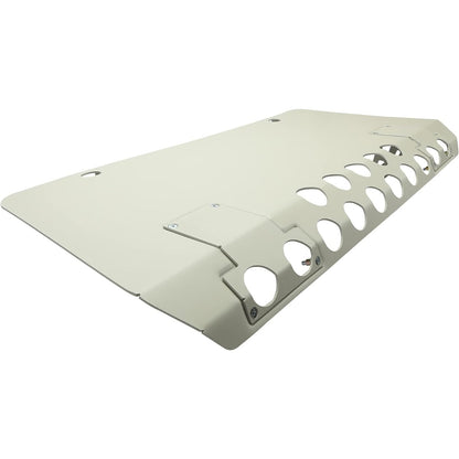 Front Lower Skid Plate Compatible with Mercedes-Benz G63 G65 G-Class Bumper Engine Guard Valance Air Dam Deflector Panel Aluminum Powder Coated Silvery