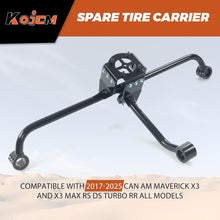 Spare Tire Mount Carrier Holder Compatible with 2017-2025 Can-Am Maverick X3 Turbo X3 Max R Ds (More as Description) Steel Spare Tire Carrier Mount Rack Hold up to 32" Tire UTV Accessories