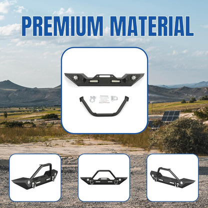 KUAFU Bumper Compatible with Wrangler JK Unlimited JL Gladiator JT