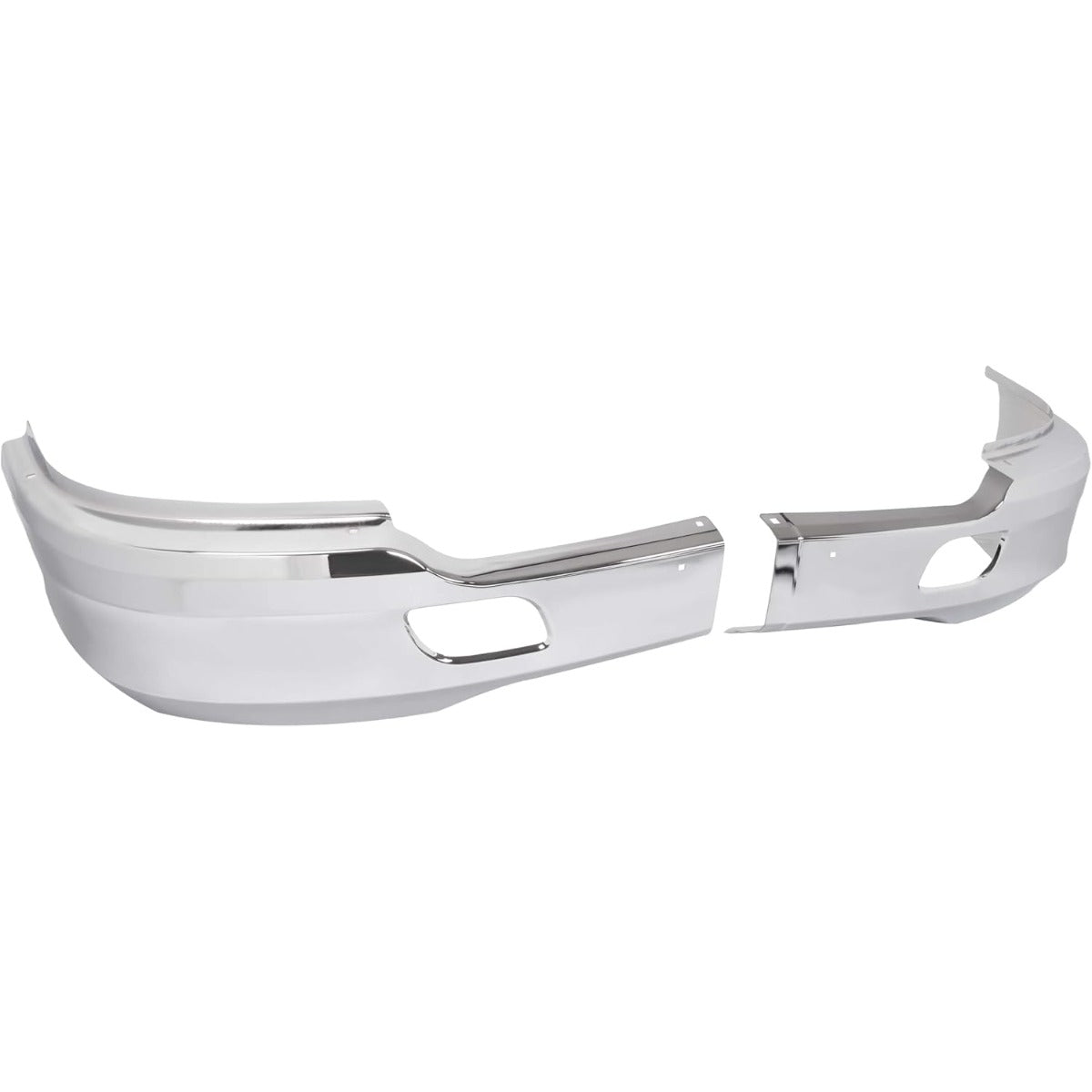 ALMULOO Front Bumper Corner Compatible with 2013-2021 Kenworth T680 with Bracket Replace for KEN08-0001CH-L KEN08-0001CH-R Steel Chrome- Left & Right Side