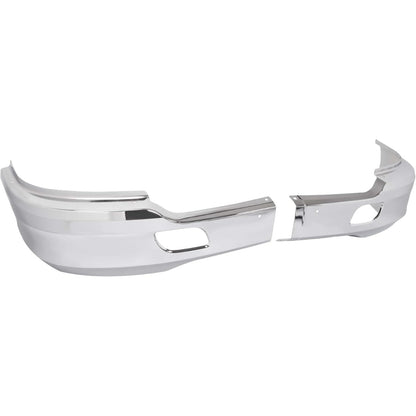ALMULOO Front Bumper Corner Compatible with 2013-2021 Kenworth T680 with Bracket Replace for KEN08-0001CH-L KEN08-0001CH-R Steel Chrome- Left & Right Side
