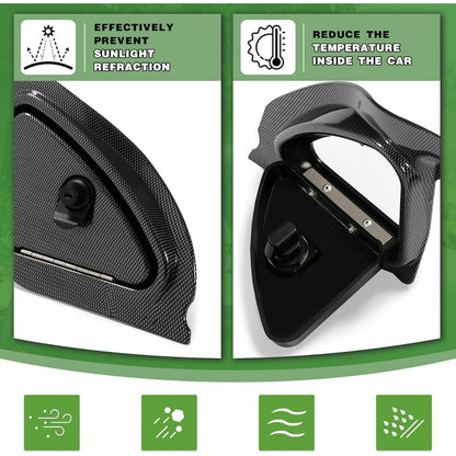 Dash Cover Compatible with 2008.5-Up Club Car Precedent Tempo Onward Golf Cart Carbon Fiber Three Door Dashboard Cover Dash Cap LYMP-100S-1