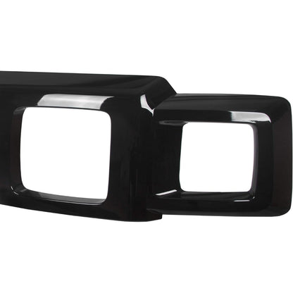 Front Grill Compatible with 2006-2010 Hummer H3 15834195 HU1200100 Front Bumper Hood Grille Face Bar Shell Insert Assembly Gloss Black