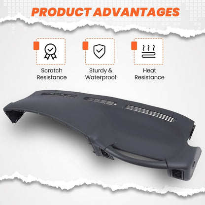 HECASA Dashboard Cover Compatible with 1999-2006 Silverado Sierra Tahoe