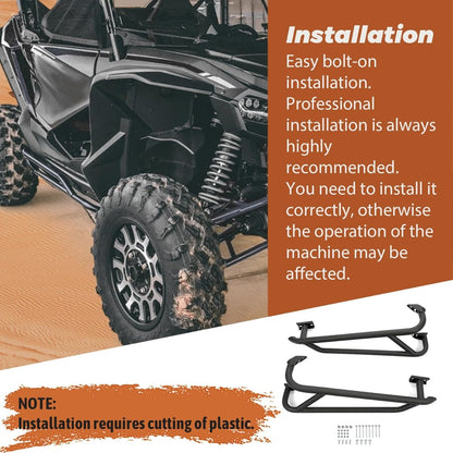 Nerf Bar Compatible with 2019+ Honda Talon 1000R 1000X Tree Kickers Rock Sliders Replace for NB-H-TAL-00