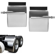 27" x 24" Quarter Fenders for Semi Trucks,for Freightliner Peterbilt Kenworth Volvo Mack, 304 Stainless Steel Mirror-Finished Fenders Right & Left