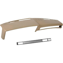 ECOTRIC Dash Board Cover & AC Vent Plate Compatible with 1981-1991 Chevy Chevrolet Blazer Suburban GMC Jimmy Light Brown Two Packages