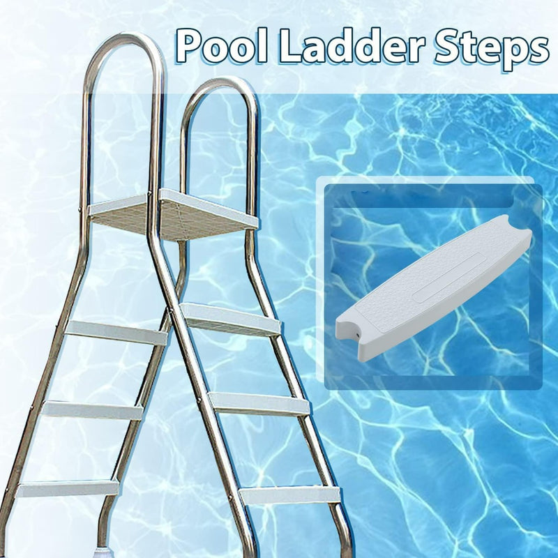 HECASA (1-Pack) 18" Universal Pool Ladder Steps Replacement, Heavy-Duty Molded Plastic Swimming Pool Ladder Rung Step LYOP-030S-1
