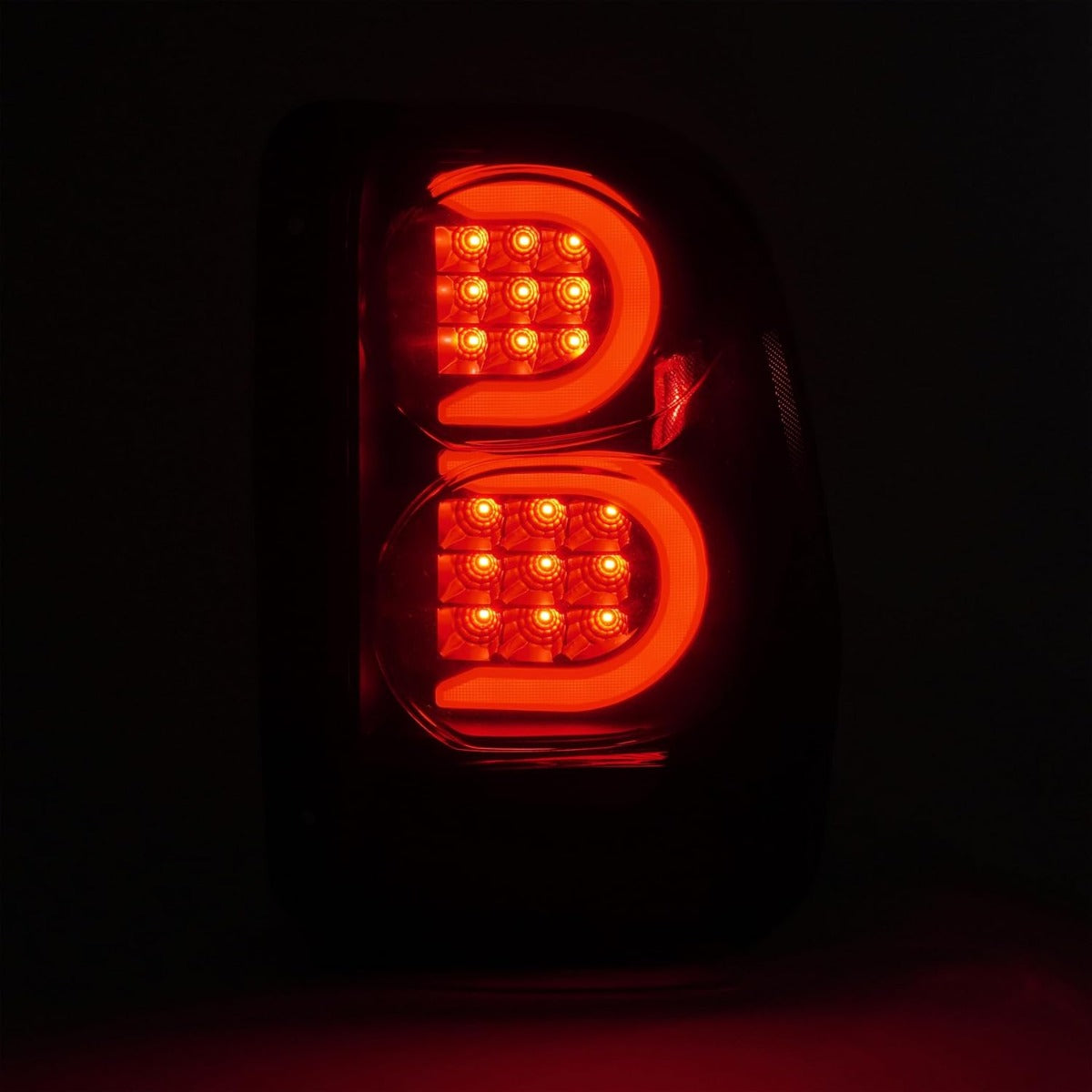 HECASA Pair LED Tail Lights Compatible with 2002-2009 Chevy Chevrolet Trailblazer Base|LS|LT|LTZ| SS|EXT LS|EXT LT|North Face|EXT North Face Rear Brake Lamp LH&RH - Smoke Lens Black Housing, MO-3454