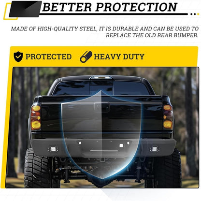 KUAFU Bumper Compatible with 1999-2007 Silverado