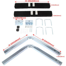 ECOTRIC Boat Trailer Guide 2 Foot Bunk Board Guide-On Rails Galvanized