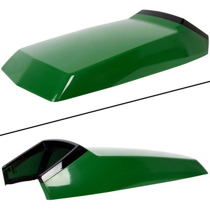 Hood+Grille Compatible with John Deere 415 425 445 455 Lawn Mower Tractor Replacement for AM128986 AM118699 AM116207 Upper Hood Cowl Grille (Reflectors are included. Label is NOT included.)
