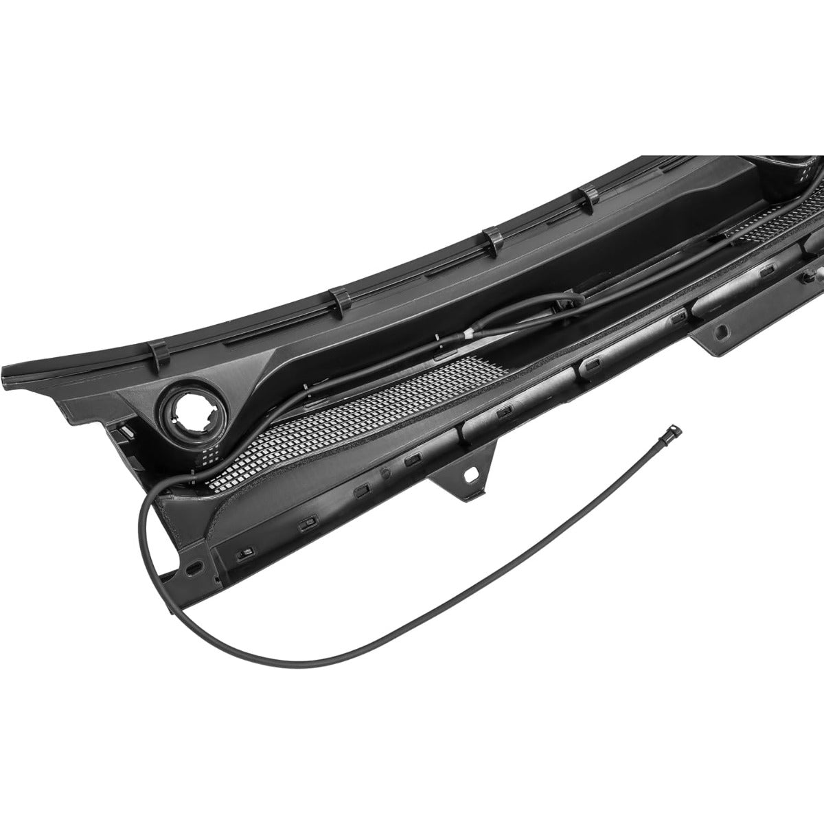 Windshield Wiper Cowl Panel Compatible with 2014-2015 Chevy Chevrolet Silverado 1500 Crew Double Regular Cab Replace for 23207951 Window Cowl Vent Grille Plastic(PP+Rubber+ABS) Black