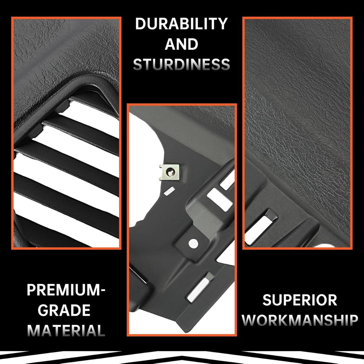 Full Dashboard Replacement Dashboard Panel Dash Pad Cover Compatible with 2002-2005 Dodge RAM 1500 2500 3500 Instrument Panel (Dark Slate Gray) LYAP-028S