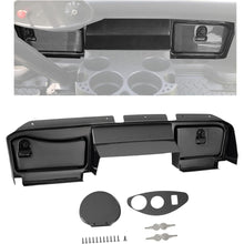 Dashboard Cover W/Locking Doors Compatible With 2008-2014 EZGO RXV Gas/Electric Models, Carbon Fiber Style Print Front Dash Cover (Not For 2015-Up 2nd Gen)