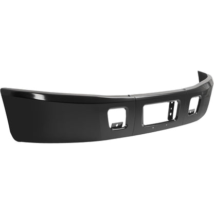 ALMULOO Front Bumper 3Pcs Compatible with 2005-2020 Hino 238 Hino 258 Hino 268 Hino 338 Replace for 52101E0B01 Steel Powder Coated Black
