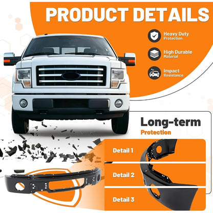 KUAFU Bumper Face Bar Compatible with 2009-2014 F150