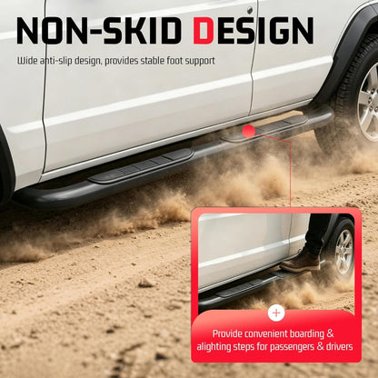 ALMULOO Steps Compatible with Cherokee 4 Door Running Boards Step Bars