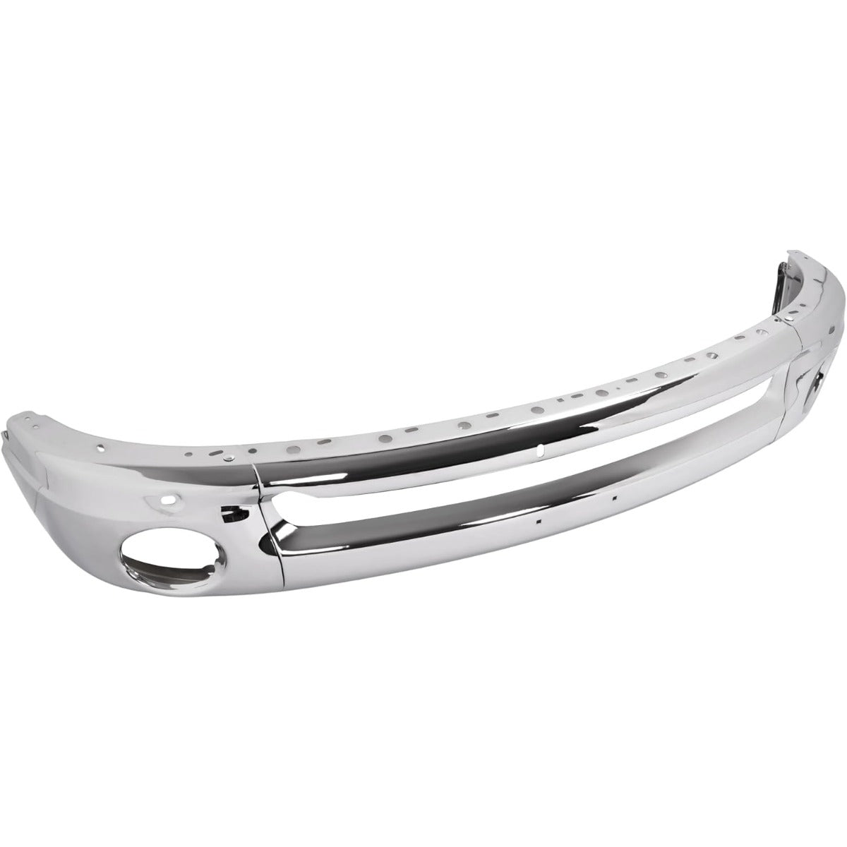 KUAFU Front Bumper Face Bar Compatible with 2003-2010 Dodge Ram 1500 2500 3500 Bumper Cover Impact Bar w/Fog Light Holes Replace for 55077946AA 55077946AB 55077103ABCH1002383 CH1002373 3Pcs