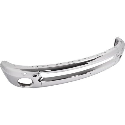 KUAFU Front Bumper Face Bar Compatible with 2003-2010 Dodge Ram 1500 2500 3500 Bumper Cover Impact Bar w/Fog Light Holes Replace for 55077946AA 55077946AB 55077103ABCH1002383 CH1002373 3Pcs