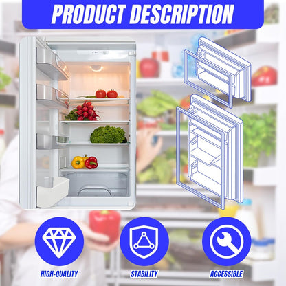 Kojem 2187172 Replacement Refrigerator Door Bin Shelf Compatible with Most Roper, Kitchenaid, Kirkland and Whirlpool models Refrigerator Door Bin White - 2 PCS