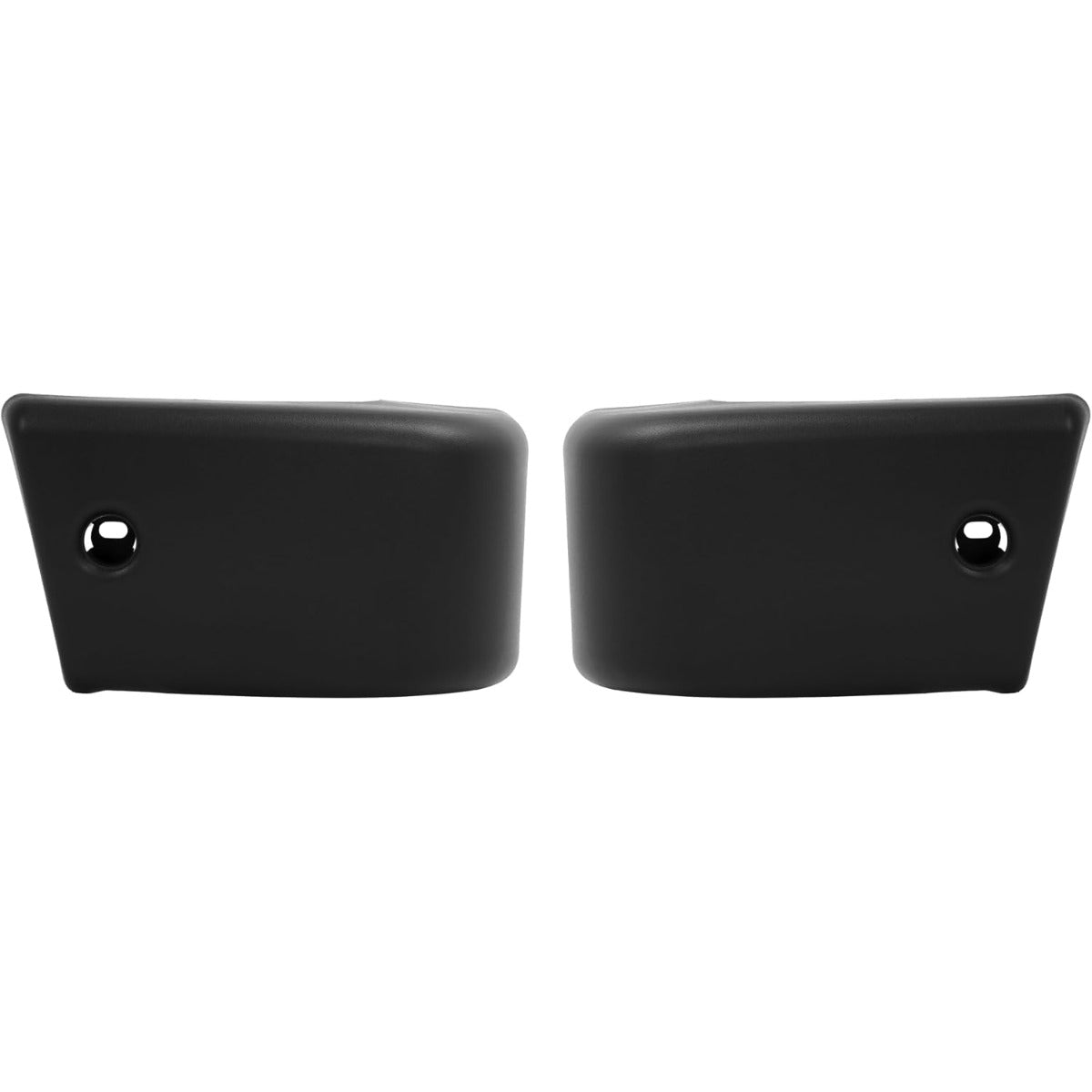 Front Bumper End Cap Extension Trim Pair Compatible with 1984-1989 Toyota 4Runner Pickup 4WD Replacement for 5210289106 5210389106 TO1005116 TO1004157 Plastic Black Textured - Left & Right Side
