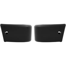 Front Bumper End Cap Extension Trim Pair Compatible with 1984-1989 Toyota 4Runner Pickup 4WD Replacement for 5210289106 5210389106 TO1005116 TO1004157 Plastic Black Textured - Left & Right Side