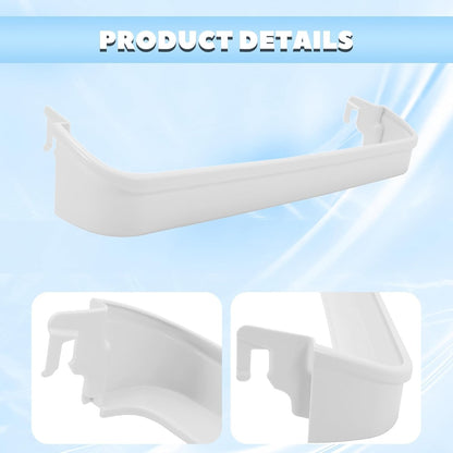 HECASA 240338001 AP2115859 240338005 Refrigerator Door Shelf Compatible with Frigidaire Kenmore Refrigerator 891049 AH429871 EA429871 PS429871 Replacement only ABS Plastic White Door Bin Shelf Rack