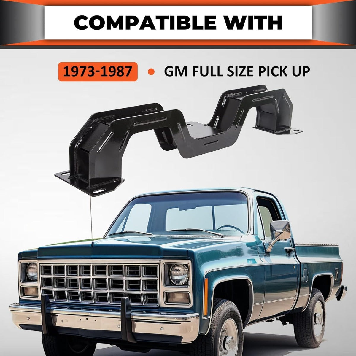ECOTRIC Transmission Crossmember Compatible with 1973-1987 Chevy C10 Base