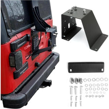 Spare Tire Carrier Mount up to 35 inches Tire Compatible with 1987-1995 Wrangler YJ, 1997-2006 Wrangler TJ and 2004-2006 Wrangler LJ Models Heavy Duty Textured Black