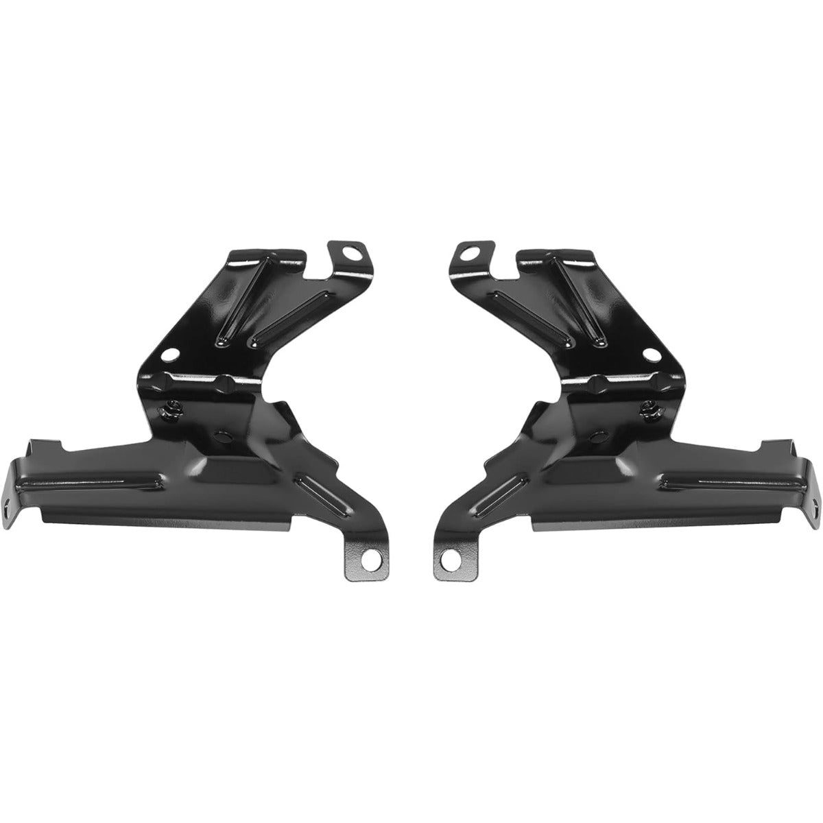 KUAFU Front Outer Bumper Bracket Compatible with 2007-2013 GMC Sierra 1500/2500 HD/3500 HD Replace for 15901539 GM1067182 15901538 GM1066182 Bumper Support Driver&Passenger Side