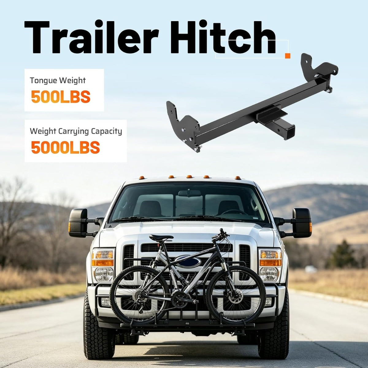 Trailer Hitch Compatible with 08-10 F-250/F-350/ F-450/ F-550 Super