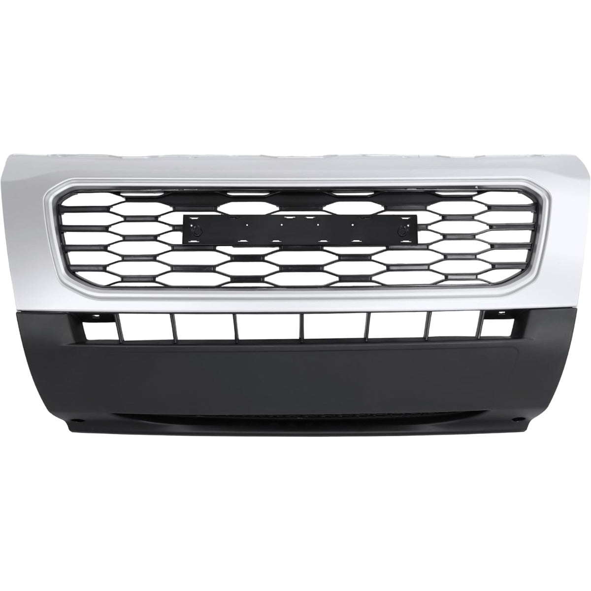 Front Bumper Center Lower Cover Assembly & Grille Compatible with 2019 2020 2021 Ram Promaster 1500 2500 3500 Replacement For 1ZT90JXWAB CH1000A52, CH1202111 PP+ABS Plastic