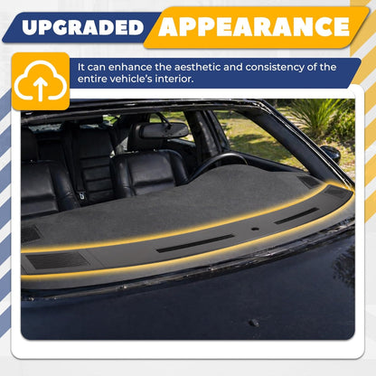Dashboard Cover Compatible with 2005-2007 Dodge Magnum Charger Defrost Vents Upper Dash Pad ABS Plastic Textured Dark Gray