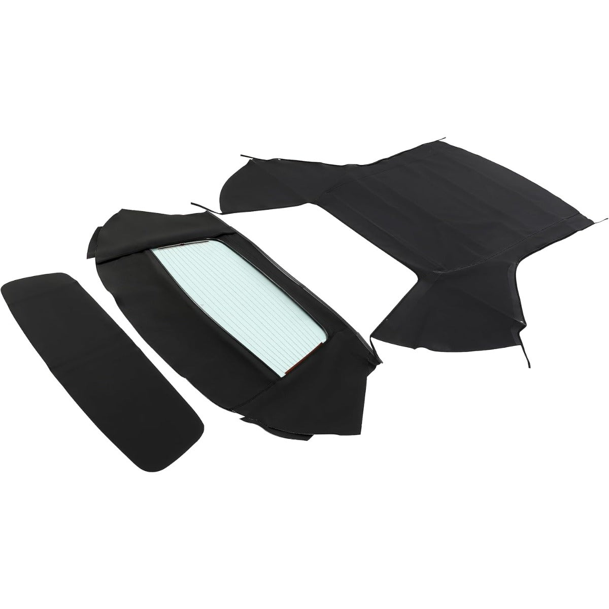 Convertible Soft Top w/Heated Glass Window for 1996-2006 Chrysler Sebring Dodge Stratus Durable Black