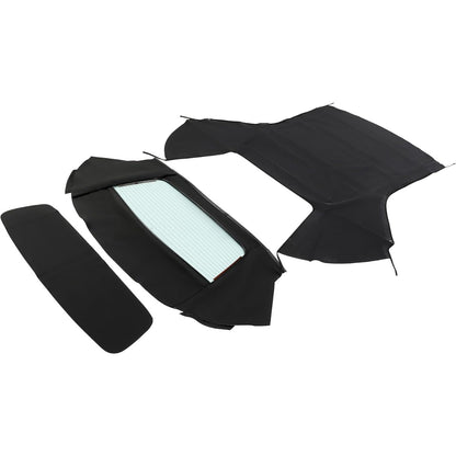Convertible Soft Top w/Heated Glass Window for 1996-2006 Chrysler Sebring Dodge Stratus Durable Black