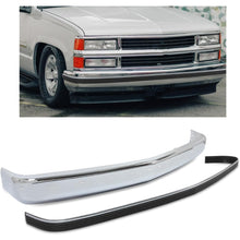KUAFU Front Bumper Face Bar Trim Compatible With 1988-2000 Chevy Silverado GMC Sierra C/K 1500 2500 3500 Blazer Tahoe Suburban Yukon Impact Strip w/Molding Holes GM1002802 GM1057127 15574111 15574113