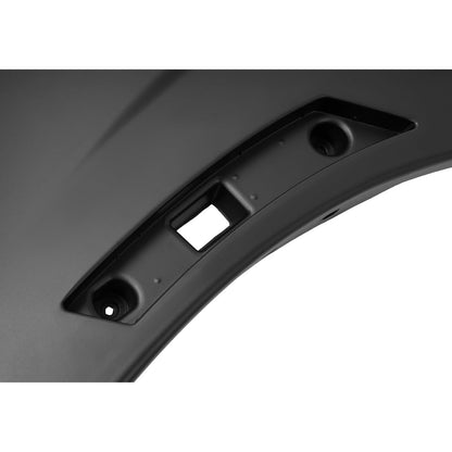 ALMULOO Plastic(PP) Driver Side Front Bumper End Cap Compatible with 2022 Nissan Frontier, 2023-2024 Nissan Frontier (submodel: S, SV) Painted Matte Black Reolace 620199BU0C NI1016100
