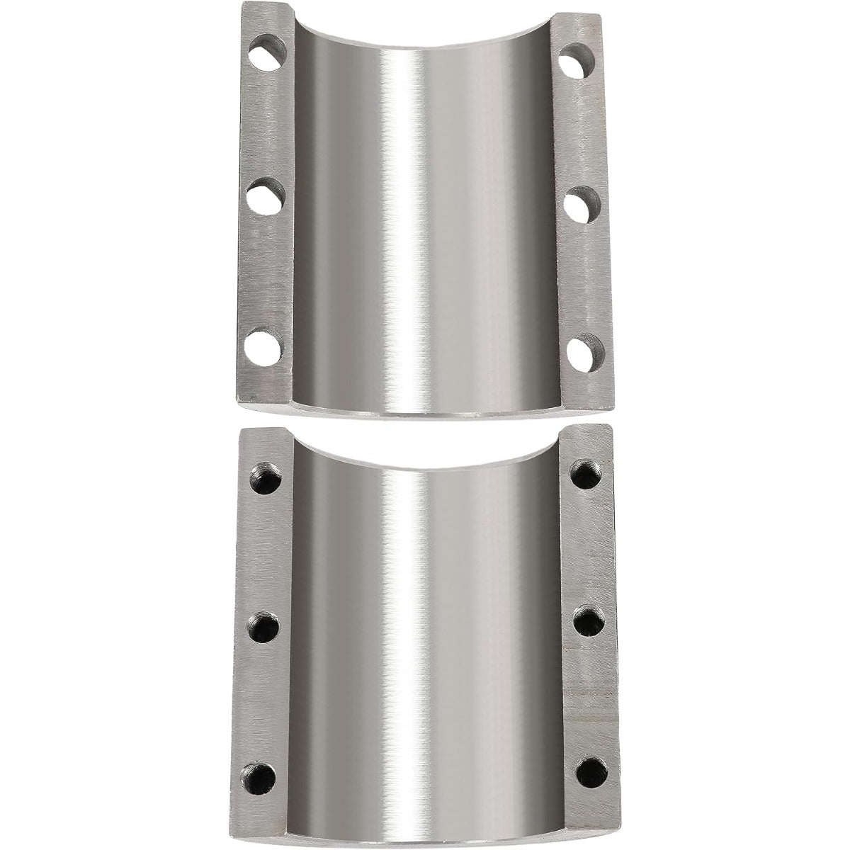 ALMULOO 2PCS Split Collar Tube Clamp, Compatible with 1-3/4" OD Tube, Universal UTV Accessory for Bolt-Mount Bumper, Spare Tire Carrier, Roof Rack, Light Bar, Harness, Roll Bar & Cage Bracing