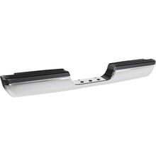 Rear Bumper Assembly Compatible with 1994-2002 Dodge Ram 1500 2500 3500 Fleetside/Styleside W/Step Pads Silvery+Black Steel+Plastic Powder Coated+Chrome Heavy Duty CH1102328