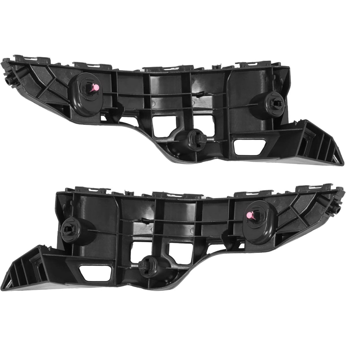ALMULOO 2PCS Front Bumper Bracket Compatible with 2014-2019 Toyota Highlander Replacement for 525350E050 525360E030 TO1043133 TO1042133 POM Plastic Left & Right