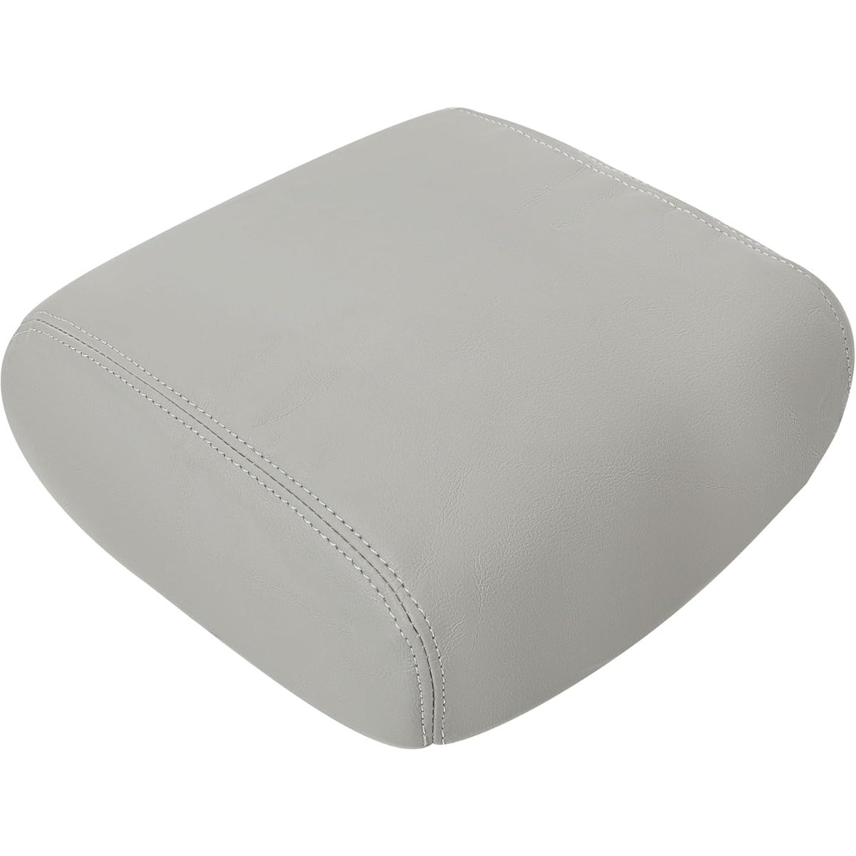 KUAFU Center Console Armrest Cover Compatible with 2009-2015 Honda Pilot Console Lid Cover Pad Replacement PVC - Gray