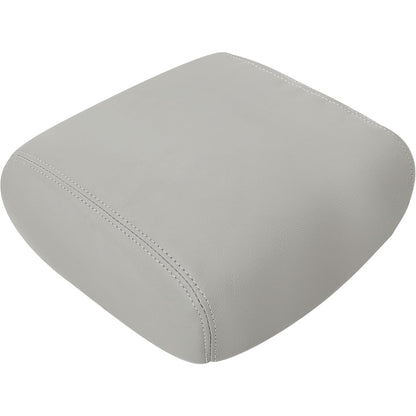 KUAFU Center Console Armrest Cover Compatible with 2009-2015 Honda Pilot Console Lid Cover Pad Replacement PVC - Gray