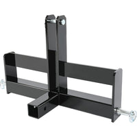 Load image into Gallery viewer, 3 Point Trailer Hitch with 2&quot; Receiver Compatible with Category 1 Tractors Receiver Brackets Tractor Drawbar Suitcase Weight Bracket Black
