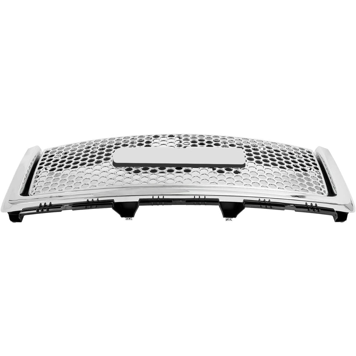Front Upper Grill Grille Compatible with 2007-2013 GMC Sierra 1500 Denali Hood Mesh Bumper Grille Chrome