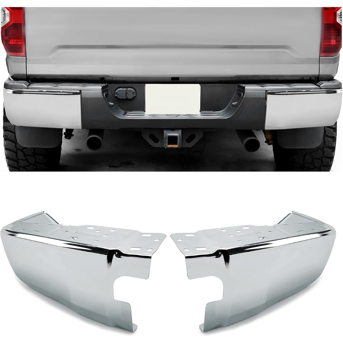 KUAFU Bumper End Caps Covers Compatible with 2014-2021 Tundra
