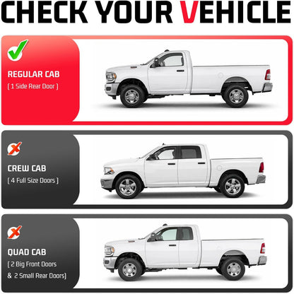 ALMULOO Side Steps Compatible with 2009-2026 Dodge Ram 1500 2500 3500