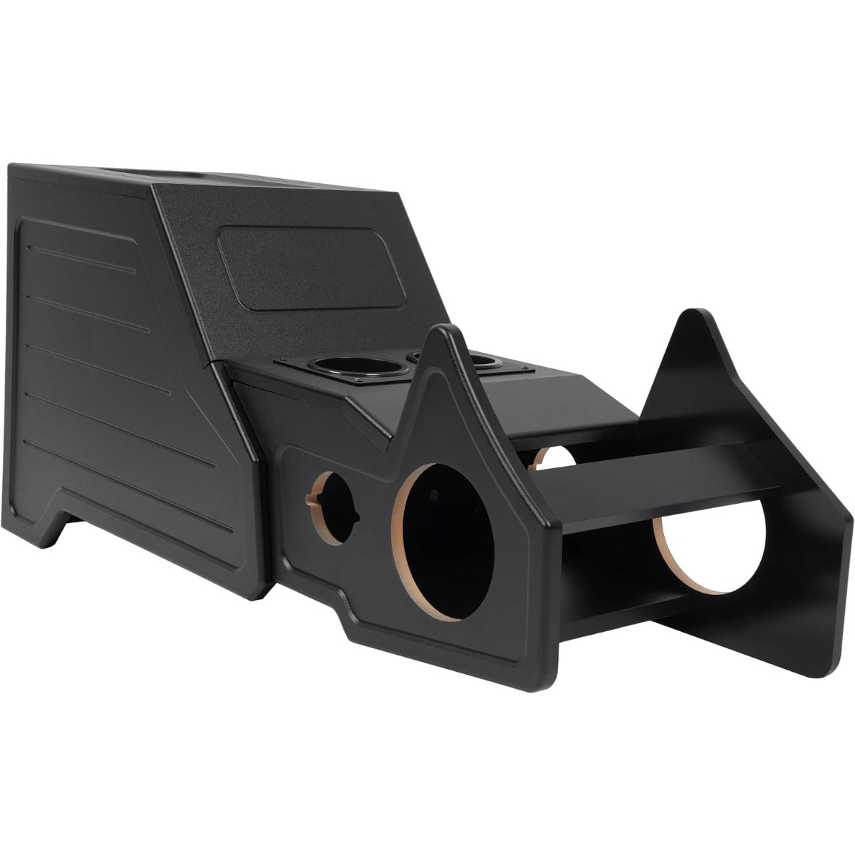 Center Console Subwoofer Box Compatible with 03-06 Silverado/Sierra | That Comes With Factory Center Console Crew/Single /Ext Cab MDF+Plastic(ABS) Black Center Console Subwoofer Box
